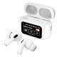 Бездротові Bluetooth навушники CH Pods A9 Pro Touch Screen ANC/ENC BT 5.4 White